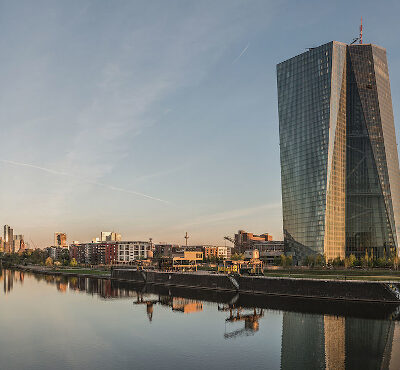 De Europese Centrale Bank in Frankfurt