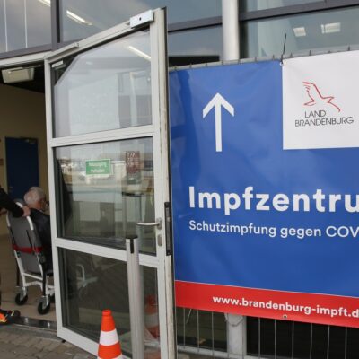 Vaccinatiecentrum in Duitsland.